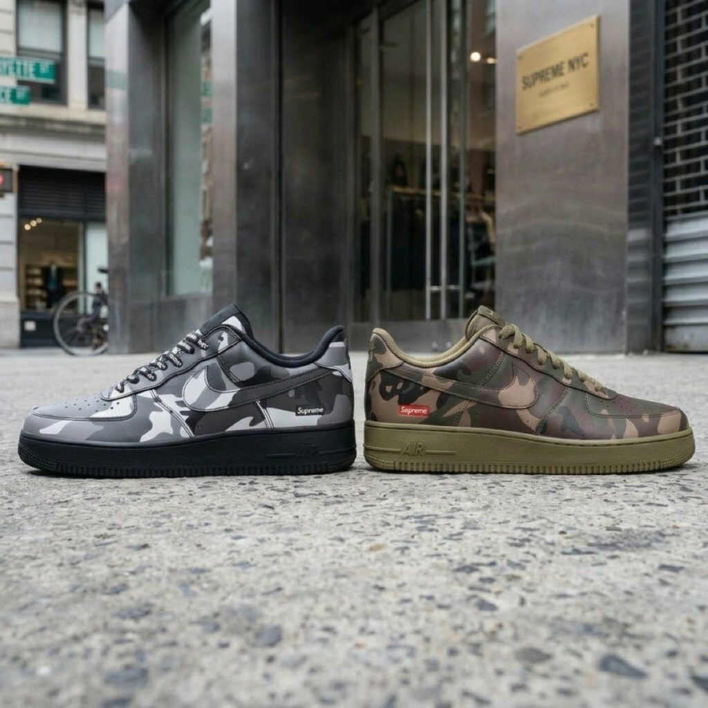 Supreme x Nike Air Force 1 Low Camo